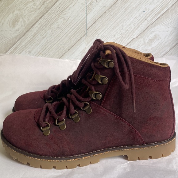 NEW Birkenstock Jackson suede hiking boots ankle short lace up 36 narrow - Picture 2 of 10
